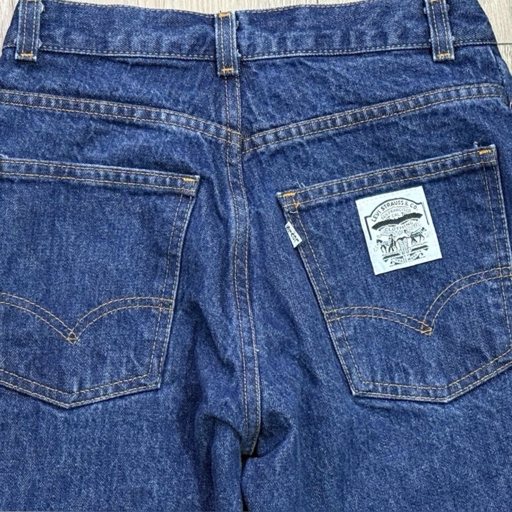 1968 Levi's White Label Denim Jeans Vintage Size 26x33 Dark Wash Straight